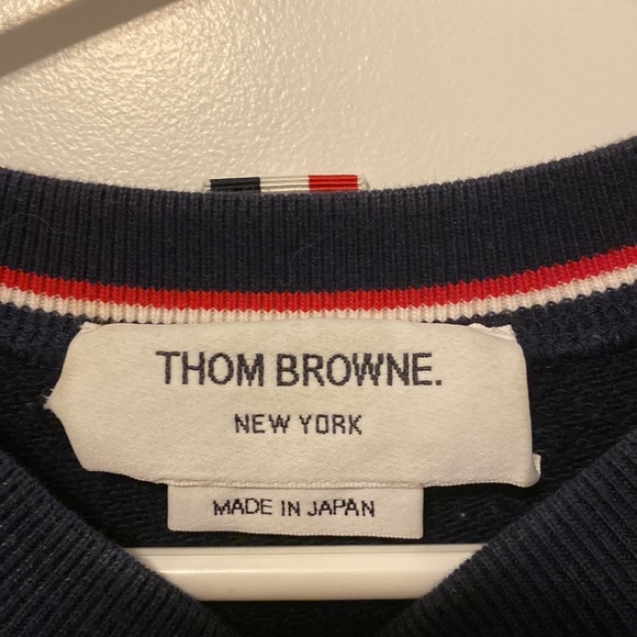 Thom Browne Navy Sweatshirt Size 0 - Picture 4 of 6